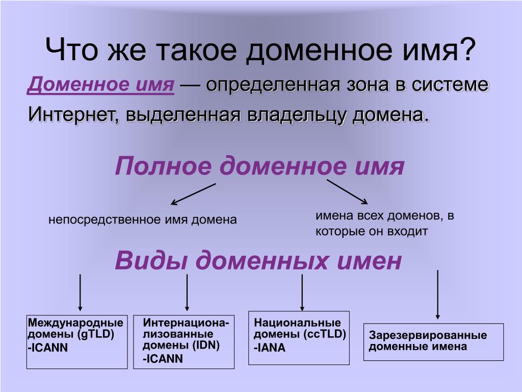 Домен презентация